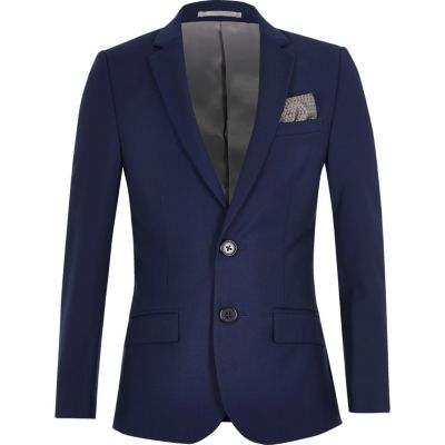 Boys blue suit jacket